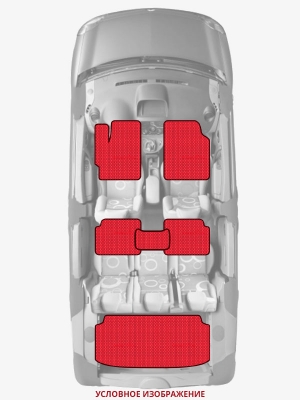 ЭВА коврики «Queen Lux» комплект для Honda Civic (2G)
